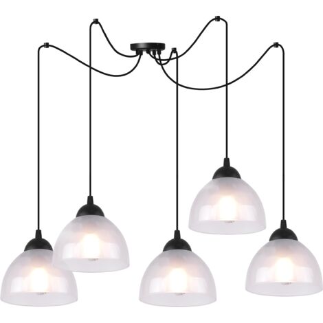 LAMPADA A SOSPENSIONE VENICE SPIDER 5PLN LAMPADE LATTE E27