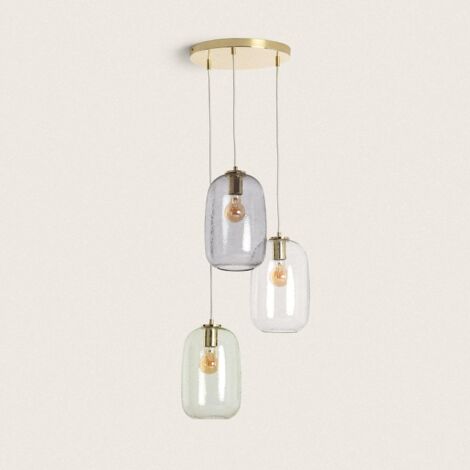 Lampada a Sospensione Vetro Bonhomía  Multicolore