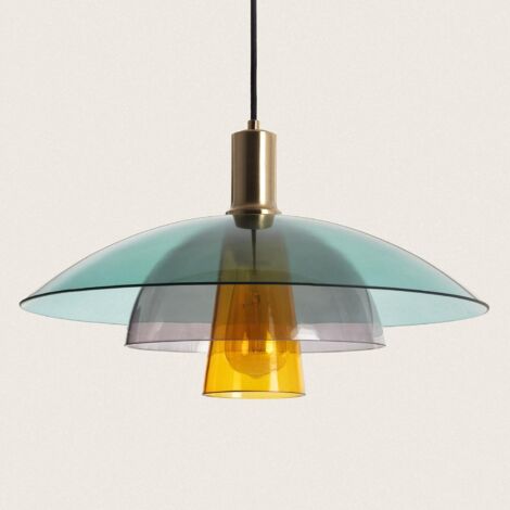 Lampada a Sospensione Vetro Dolly  Multicolore