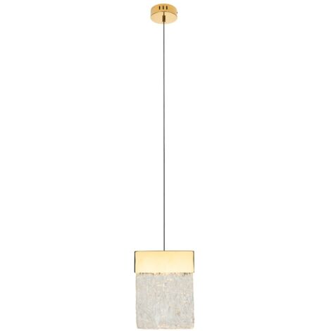 Lampada a sospensione Vetro oro cristallo LED 4,5W Maxlight