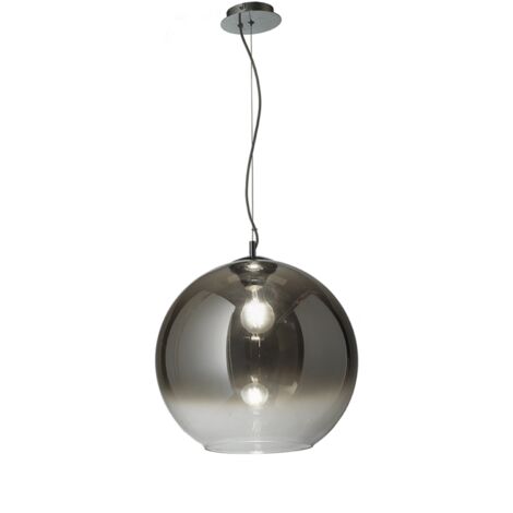Lampada a sospensione vetro soffiato D40 cm - BOLA Fume'