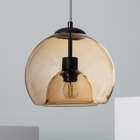 Lampada a Sospensione Vetro Vaca Oro