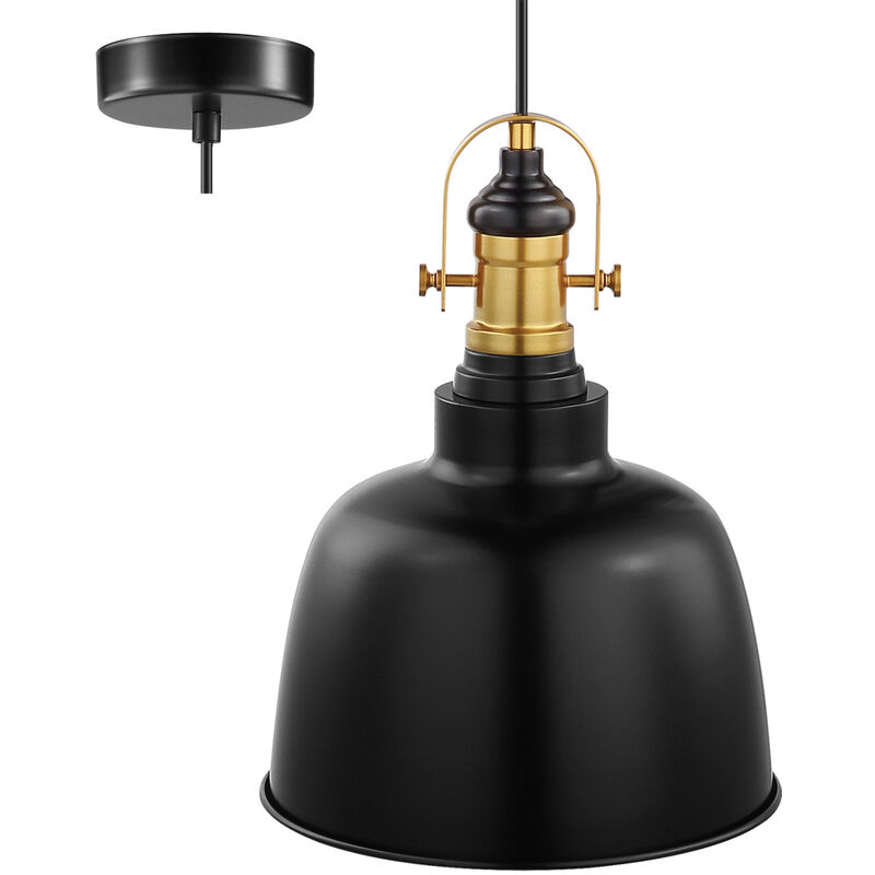 Image of Eglo - Lampada a sospensione Vintage Gilwell ø 25 centimetri dimmerabile, nero brunito