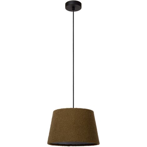 Lampada a sospensione WOOLLY verde cotone E27 60W Lucide