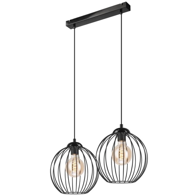 Lampada a Sospensione Zoya, Metallo, Nero