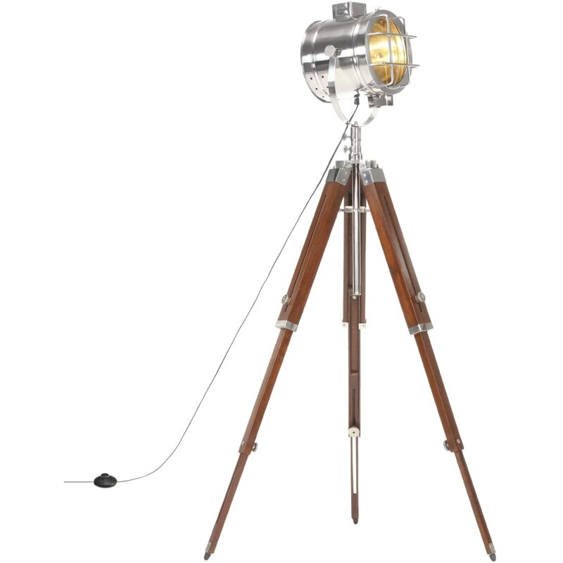 Image of Lampada da Terra a Treppiede Legno Massello di Mango 165 cm vidaXL 29503