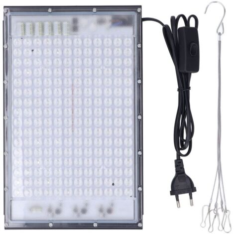 Lampada abbronzante a luce blu completa da 192 LED 460nm, lampada abbronzante portatile per viso e corpo, 100 W, 85-265 V, spina UE