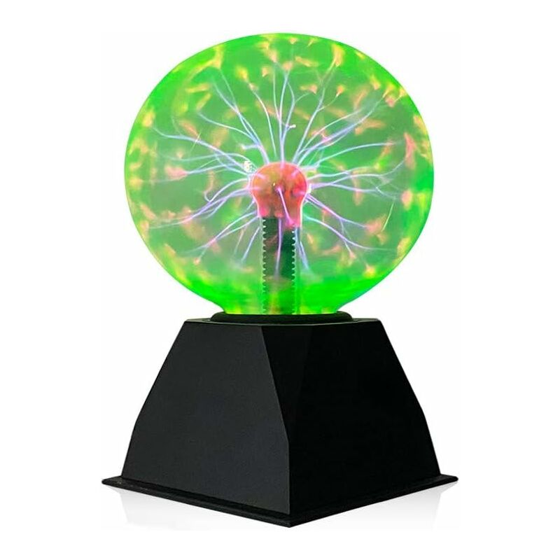 Image of Lampada al plasma a sfera magica da 6 pollici, luce a sfera al plasma, lampada sensibile al tocco per camera da letto, casa e regali, lampade per