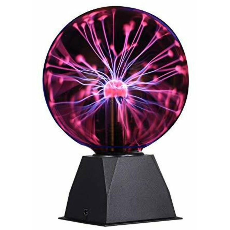 Image of Goeco - lampada al plasma,plasma Ball Plasma Fulmini e Scariche Elettriche Luce Plasma Ball Lampo della Sfera Magica Luce Sfera Lampada al Plasma per