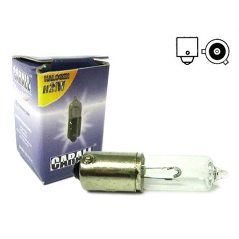 Lampada Alogena H21W 12V 21W BAY9s Frecce Retronebbia Auto Piedini Sfalsati