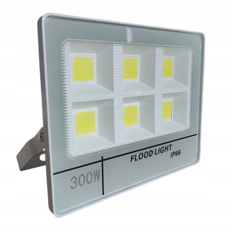 LAMPADA ALOGENA LED 300W RIFLETTORE DA COSTRUZIONE GIARDINO MAGAZZINO BIANCO NUOVO