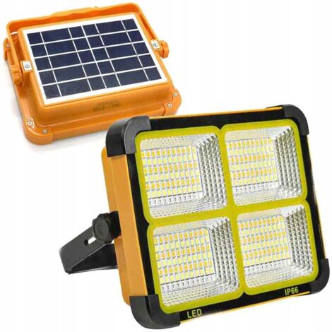LAMPADA ALOGENA PORTATILE A LED SOLARE PORTATILE 150W