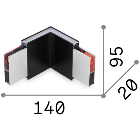 Lampada Angolare Corner Alluminio Bianco Led 4W 4000K Luce Naturale