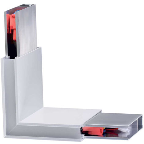 Lampada Angolare Corner Linus Alluminio Bianco Led 4W 3000K Luce Calda