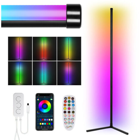 Lampada angolare LED da terra da 7 W, luce angolare RGB, luce da terra che cambia colore