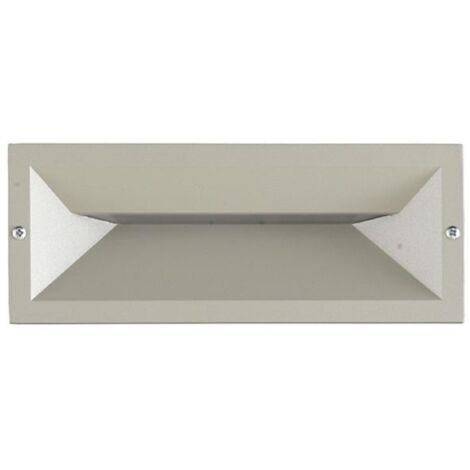 Lampada applique a incasso SHADE 25x9 cm per esterni in alluminio Silver