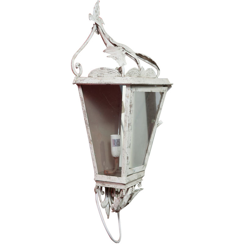 Image of Applique da parete interno vintage elettrificata 28x16,5x61,5 cm Lampada industriale in ferro battuto Applique vintage