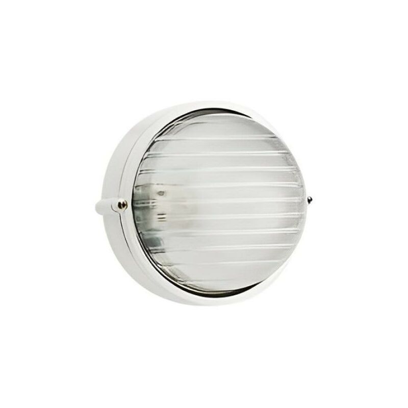 Image of Lampada plafoniera industriale da esterno tonda colore bianco attacco e27 Sovil 780/02