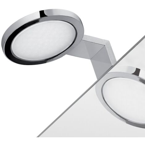 Lampada applique led con telaio di fissaggio in Cromall e resine termoplastice DO41-01 serie Gedy MAIORCA Cromato