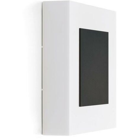 Lampada applique led lombardo art 250 mask, 17w, 2040 lumen, colore luce bianca naturale 4000k, colore decorazione nero, lom ll116102n