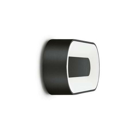 Lampada applique led lombardo ross 280, 13w, 1560 lumen, colore luce bianca naturale 4000k, colore decorazione nero, lom ll124001n