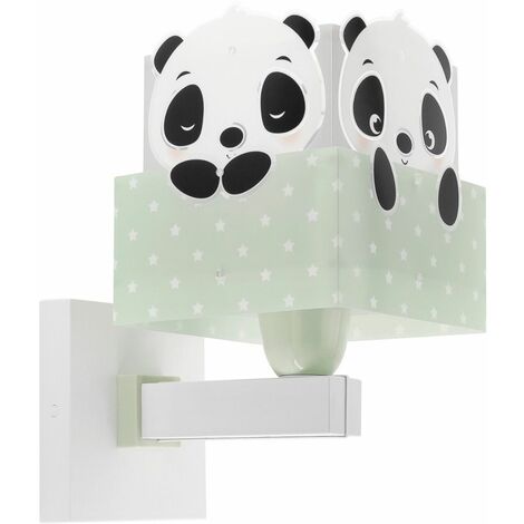 Lampada Applique Panda Verde