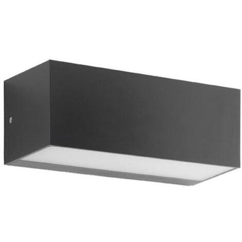 Lampada applique per esterni 23x10 cm FALCO a doppia emissione Nero