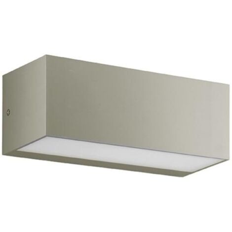 Lampada applique per esterni 23x10 cm FALCO a doppia emissione Silver