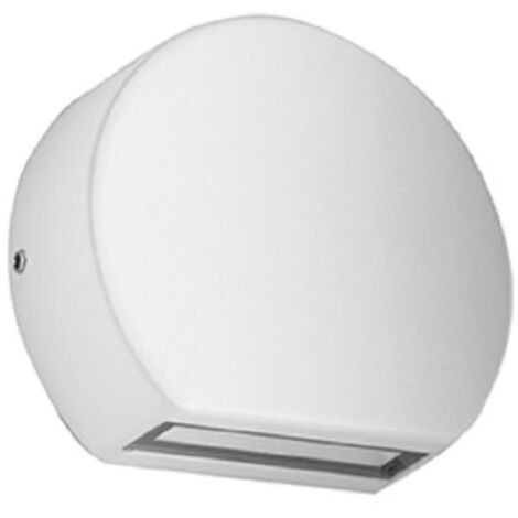 Lampada applique segnapasso SUN per esterni in alluminio 10x3 cm Bianco