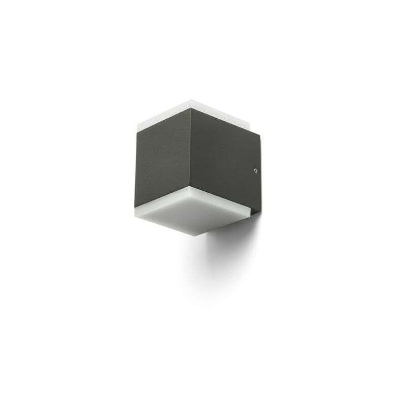 Image of Rendl Light - Lampada applique tiras ii da parete grigio antracite acrilico 230V led 2x6W IP54 3000K