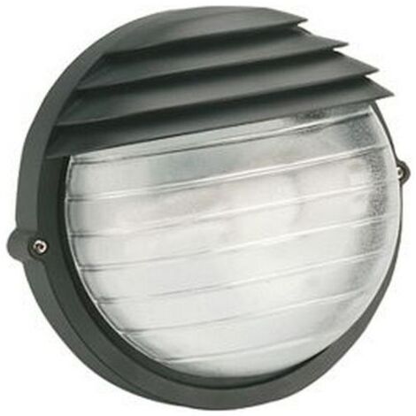 Lampada Applique Tonda Piccola Colore Nero per Esterno Linea Palpebra Sovil