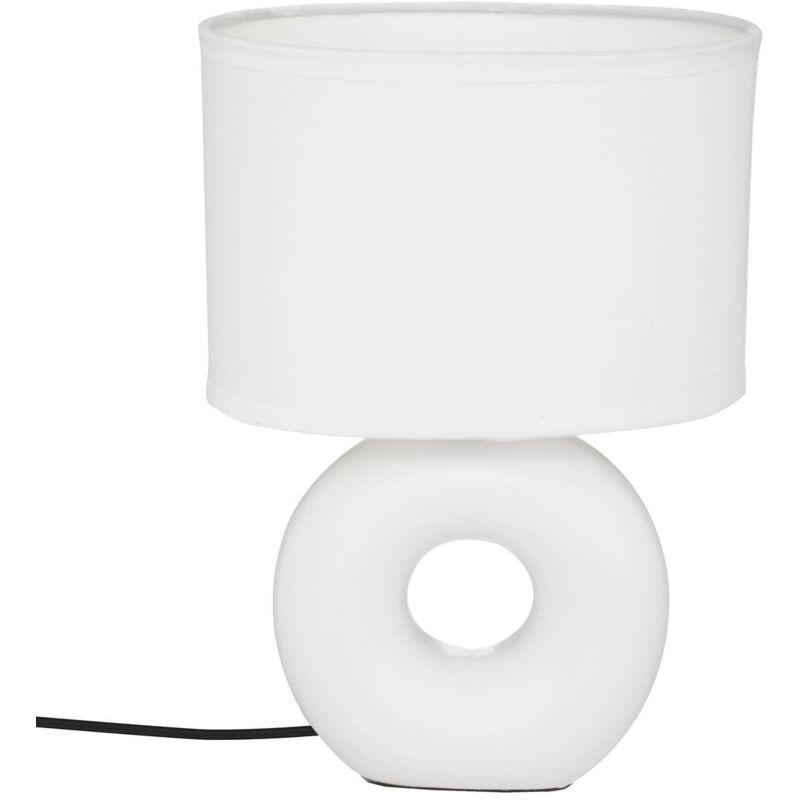 Image of Lampada baru bianco opaco, ceramica h26cm Atmosphera créateur d'intérieur - Bianco
