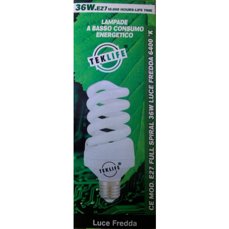 PHILIPS PHILIPS LAMPADA LAMPADINA FLUORESCENTE COMPATTA CON ALIMENTATORE  INTEGRATO TORNADO SPIRAL 23W CDL E27 1PF/6 TORNADO T2