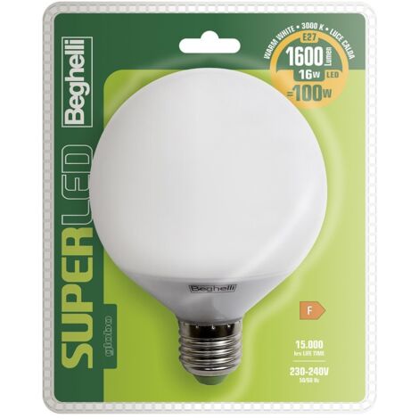 Lampada Beghelli 16W E27 luce calda 3000K