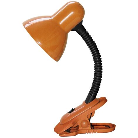 Lampada bimbi a clip arancione E27 Dennis 4258 Rabalux
