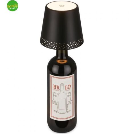 Lampada bottle Briloner USB ø10 10h. nero