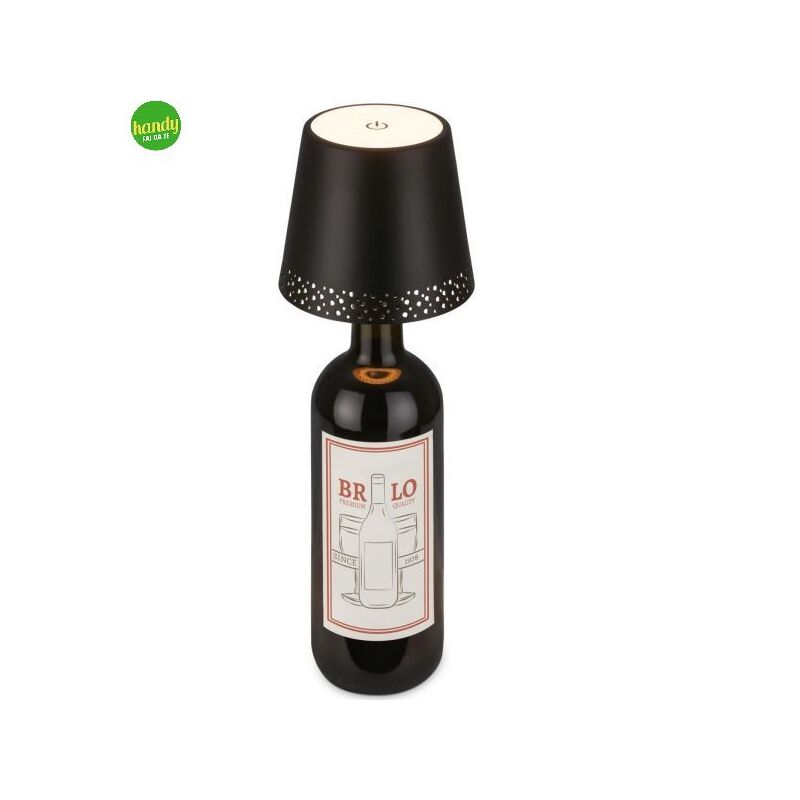 Image of Lampada bottle Briloner usb ø10 10h. nero