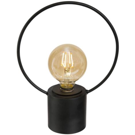 Lampada con base in metallo nero H27cm - Atmosphera créateur d'intérieur
