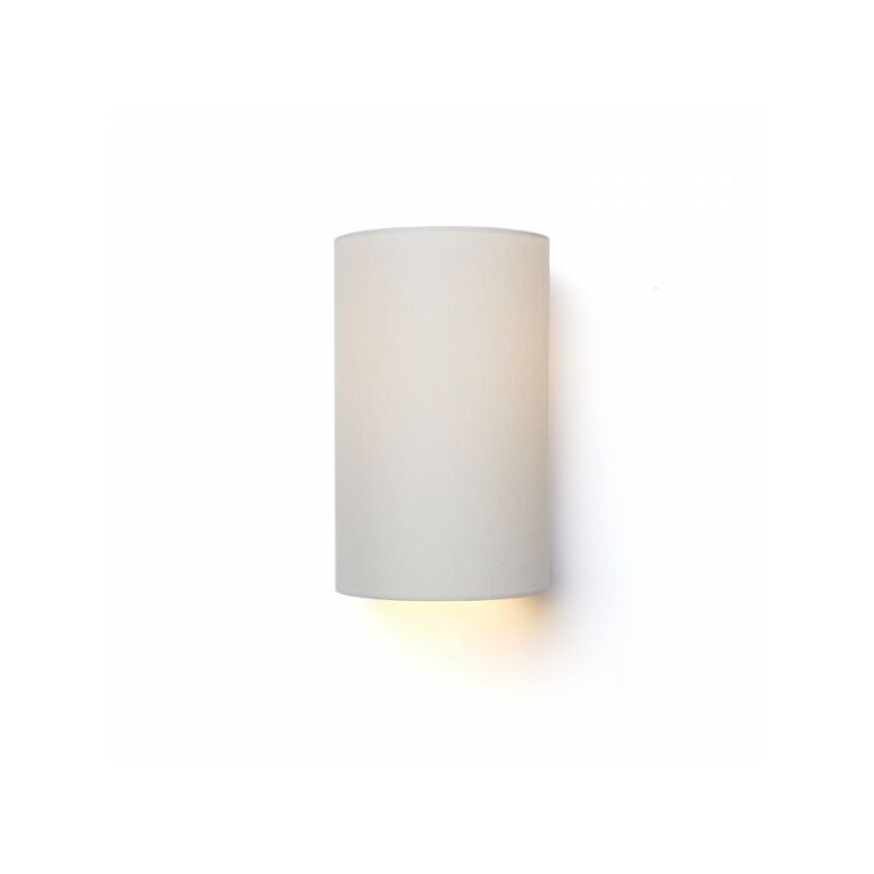 Image of Rendl Light - Lampada con Paralume ron w 15/25 da parete Chintz grigio chiaro/PVC bianco 230V E27 28W