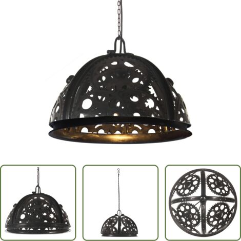 Lampada con ruote -  Lampada Industriale da Soffitto Design Ruote 45 cm E27