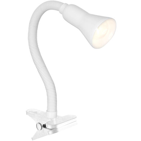 Lampada Contemporanea Desk Partners Acciaio Bianco Policarbonato 1 Luce E14