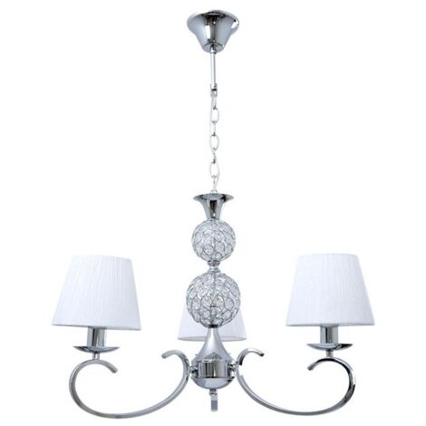 Lampada cromata con display bianco HONDURAS Chrome INTERLUSA