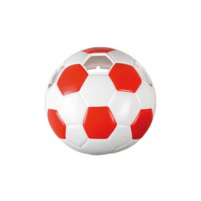 Image of Licht-erlebnisse - Lampada da applique da calcio per la stanza dei bambini rosso/bianco - Bianco, rosso