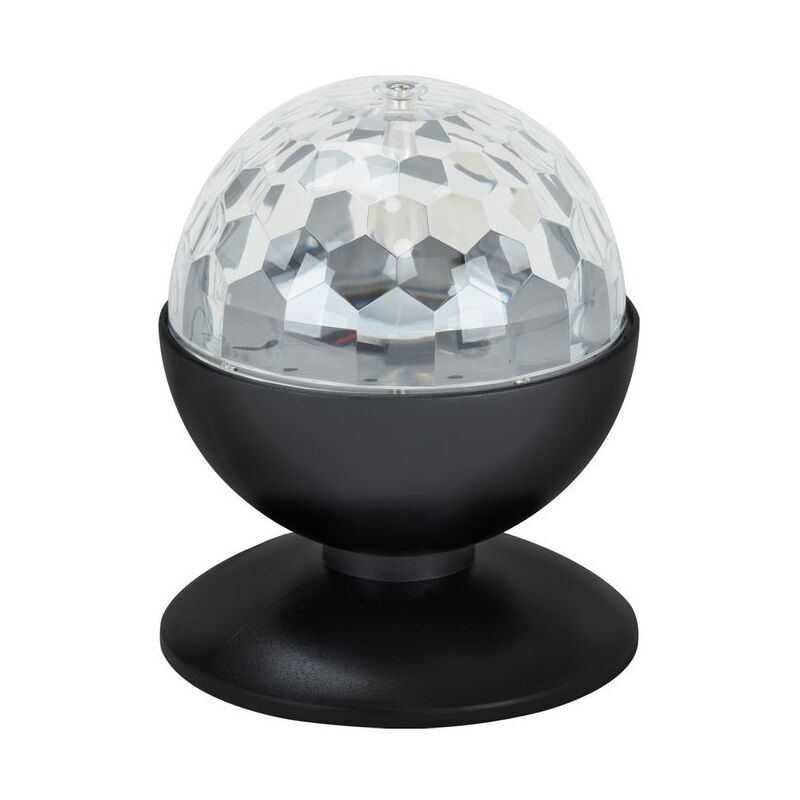Luce da discoteca Briloner leuchten disco light, 3 w, IP20, nero, plastica, ø 12,5 cm