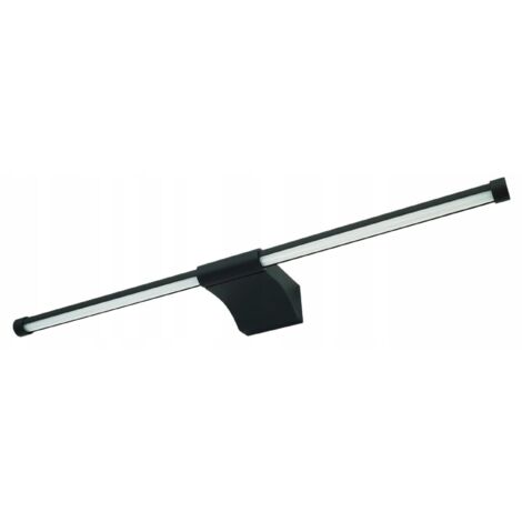 LAMPADA DA BAGNO A LED APPLIQUE SOPRA SPECCHIO 12W 60cm NERO AVIORA 4000K 1160lm
