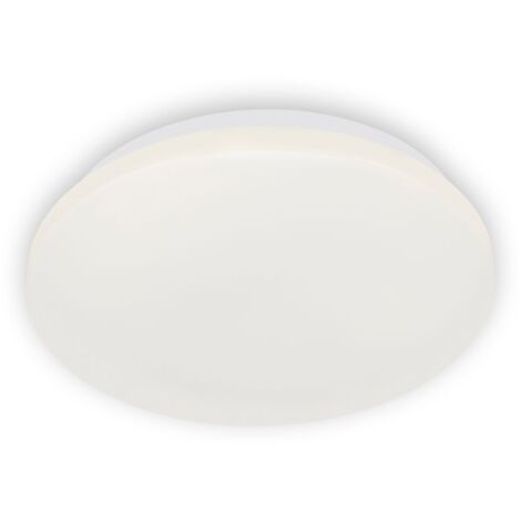Lampada da bagno a LED Lampada da soffitto 4000K IP44 12W Bianca Ø 28,8 cm Plastica Briloner
