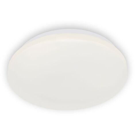 Lampada da bagno a LED Lampada da soffitto 4000KIP44 10 W Bianca Ø 22 cm Plastica Briloner