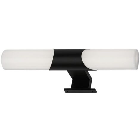 Lampada da bagno a LED, nera, LED/7W