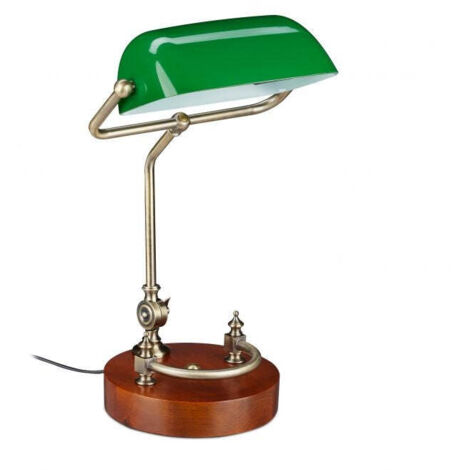 Lampada da banchiere con schermo verde