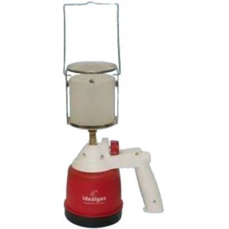 Lampada da campeggio a gas accensione elettrica "Piezo" con vetrino opaco